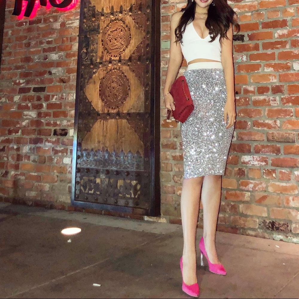 Zara Bling Bling pencil skirt $10